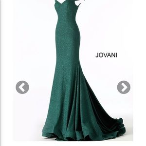 Jovani Hunter Green Formal Dress